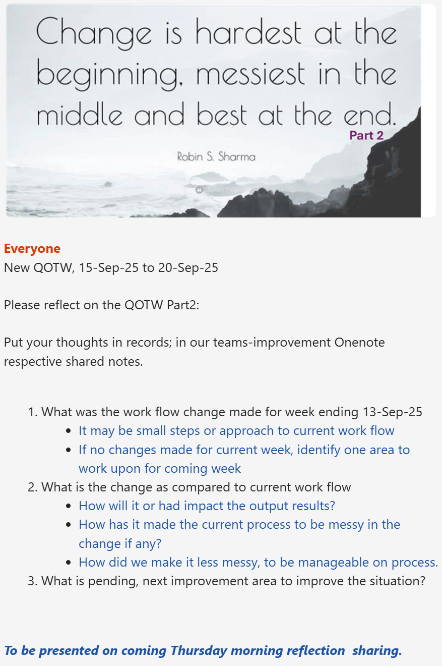 Monthly quote